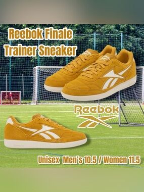 Reebok Finale Trainer Sneaker Shoes (Grit Gold), Unisex-Men Size 10.5 / Women 11